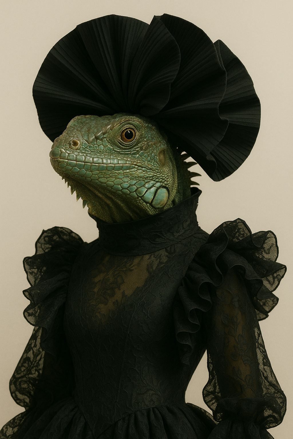 Lizard, victorian, dress