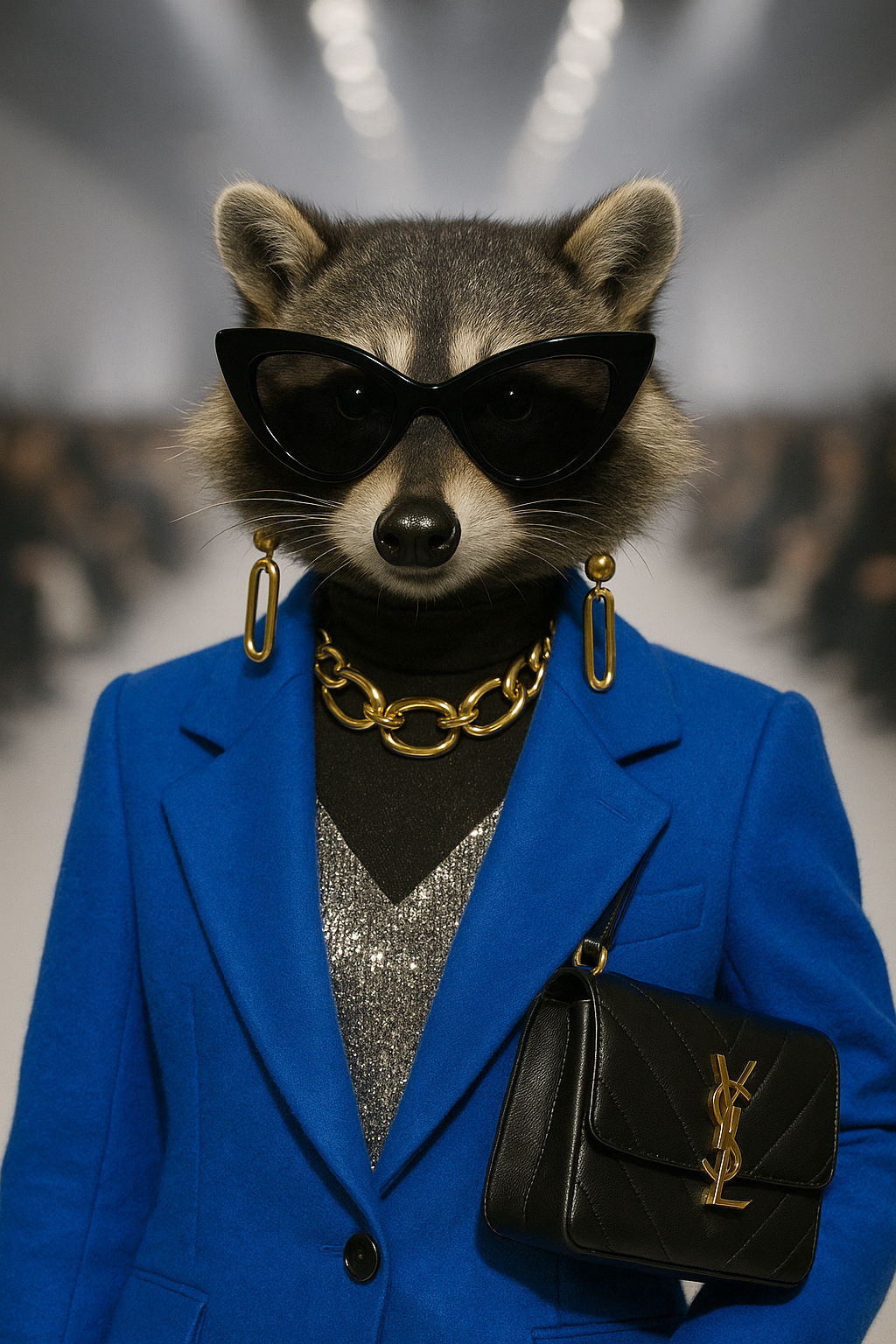 Racoon the runway