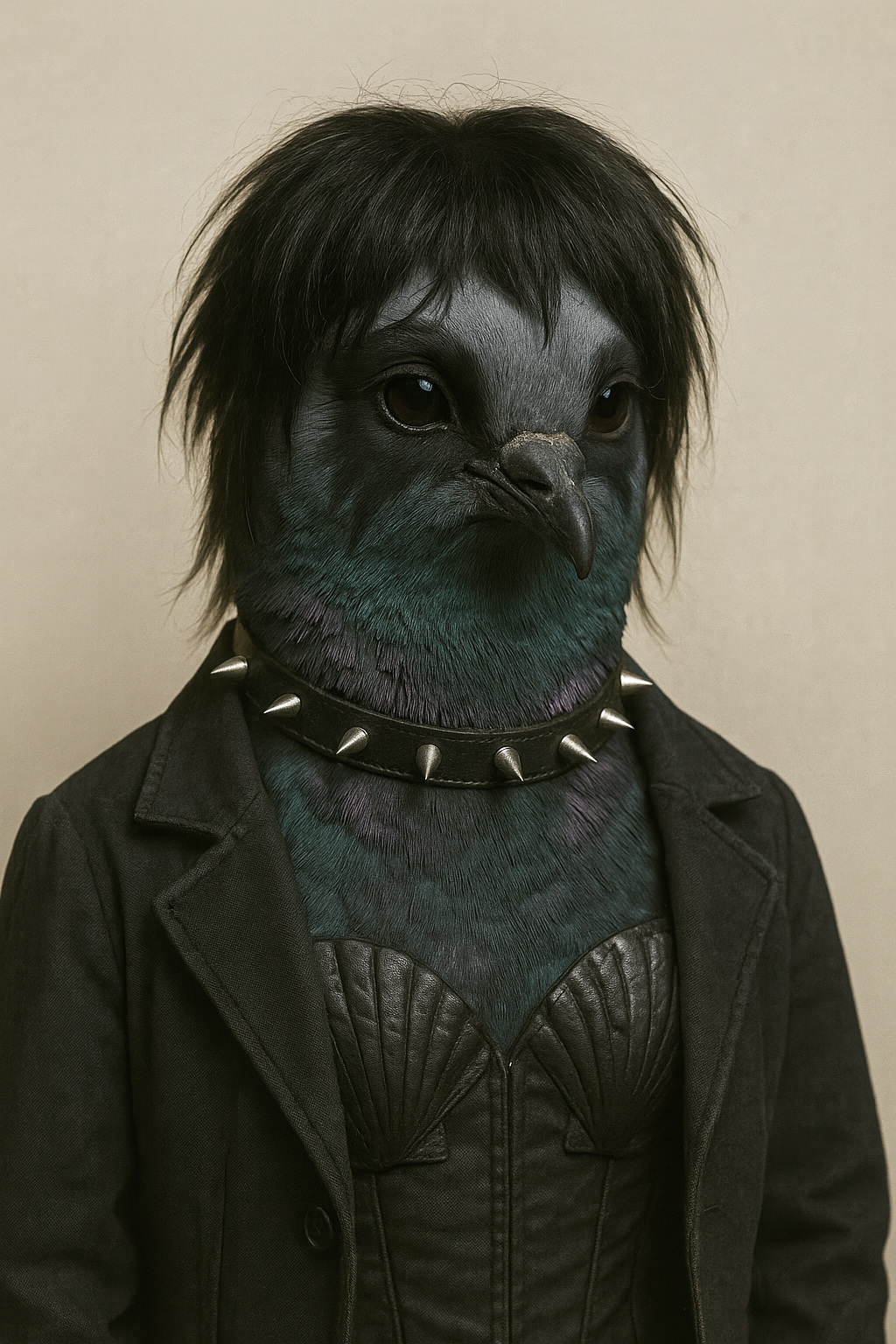 Goth chic pigeon